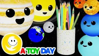 Thumbnail: PLANET DRAWING SONG 🎶✏️🌎🪐✏️🎶 | Mercury Venus Earth Mars Jupiter Saturn Uranus Neptune #atoyday