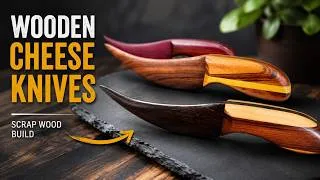 Thumbnail: Wooden Cheese Knives Scrap Wood Build, Fun Woodworking Project