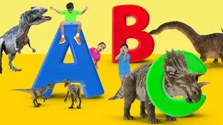 Thumbnail: ABC Dinosaurs with Atrin and Soren | Dinosaur Alphabet, Names & Sounds | Educational Video for Kids