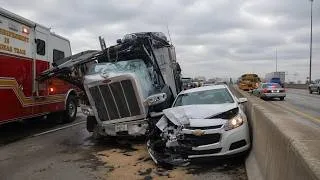 Thumbnail: Truck Hits Overpass, Semi Swept Off Road & Driver Escapes Flood | American Truck Drivers