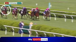 Thumbnail: That was special! 🤯 SURVIE from last to first in the Christophe Clement Turf Stakes