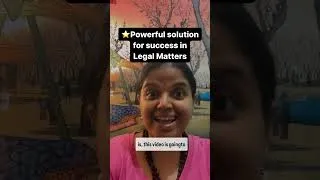 Thumbnail: Do this for SUCCESS in LEGAL matters | Powerful