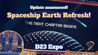 Thumbnail: 🌐 EPCOT’s Next Chapter: Spaceship Earth Reimagining Announced at D23 2026!