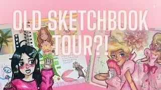 Thumbnail: Old sketchbook tour? 2 in one video!! 🍡🌸🥰