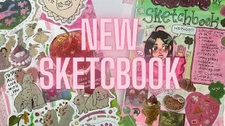 Thumbnail: Starting and customizing my brand new sketchbook!! 🍥☘️🍡