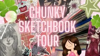 Thumbnail: CHUNKY SKETCHBOOK TOUR??!! 🍭☘️🍧 my best sketchbook yet?!! 