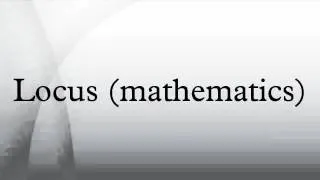 Thumbnail: Locus (mathematics)