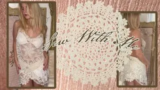 Thumbnail: making a set out of vintage doilies | sewing my dream wardrobe pt. 2