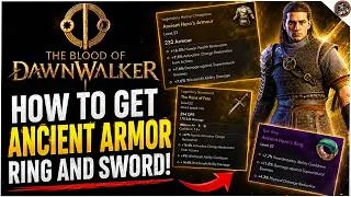 Thumbnail: How to Get Ancient Hero Armor and Ring in Blood of the Dawnwalker ~BONUS LEGENDARY SWORD INCLUDED!~