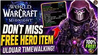 Thumbnail: Don't Miss Out on Free Hero Track Gear this week! from TIMEWALKING ULDUAR EVENT ~WoW Midnight 12.1~