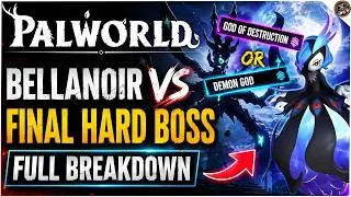 Thumbnail: Bellanoir VS Final Boss HARD MODE SOLO! ~FULL BREAKDOWN OF BELLANOIR NUKE PARTY SETUP!~ Palworld 1.0