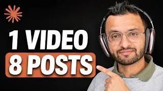 Thumbnail: Claude Turned 1 Video Into 8 Posts in 10 Minutes