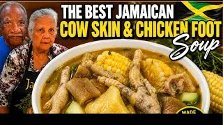 Thumbnail: The Best Jamaican Cow Skin & Chicken Foot Soup | Rich, Hearty & Full of Flavor