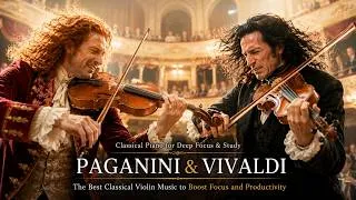 Thumbnail: Paganini & Vivaldi | The Best Classical Violin Music 🎻 to Boost Focus and Productivity