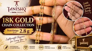 Thumbnail: Just 2.8g! Tanishq 18k Lightweight Gold Chain Collection 2026 with weight😍#gold#jewellery
