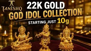 Thumbnail: Tanishq New 22k Gold Idol Collection Just 10g 😍 #gold#ganapati#krishna#lakshmi#god 
