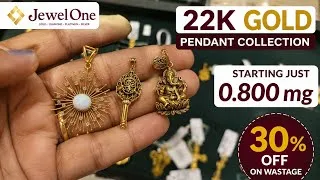 Thumbnail: JewelOne 22K Gold Pendant Collection 😍Starting from 1g | 30% OFF Wastage Offer#gold#jewellery 