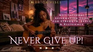 Thumbnail: ✨Motivational Affirmation Song for Strength, Faith & Resilience | Manifestation Song🎧Never Give Up💫