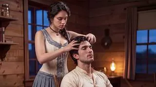 Thumbnail: [ASMR] Shoulder & Neck Massage 💆‍♂️ : Caring For a Tired Husband (Old West Ambiance) 🐎