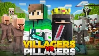 Thumbnail: I Secretly Joined a 'VILLAGER VS PILLAGER' Minecraft Server!