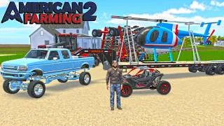 Thumbnail: American Farming 2 (1ST LOOK GAMEPLAY) | Helicopter's, Lifted Truck's & MORE!