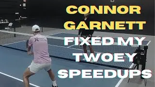 Thumbnail: I Took a Pickleball Connor Garnett $300 Lesson: Two-handed Backhand Speedups