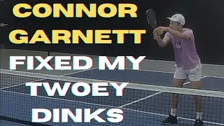 Thumbnail: I Took a Pickleball Connor Garnett $300 Lesson: Two-handed Backhand Dinks