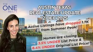 Thumbnail: Austin Housing Market Update 12 Dec 25 🏡  Inventory Falls, Prices Steady #austintx #austinrealtor