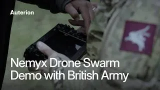 Thumbnail: Nemyx Drone Swarm Demo with British Army | Auterion