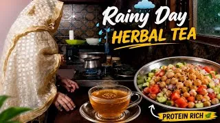 Thumbnail: Healthy Herbal Tea for the Rainy Season ☕ | Protein-Rich Salad #cozyrainyday #herbaltea #proteinrich