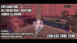 Thumbnail: [Zenless Zone Zero Event] Janus Illusion - Complete All Gear Box Location - Enigma Of The Labyrinth