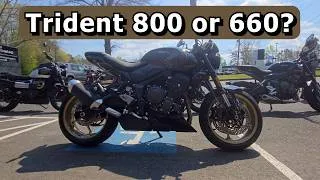 Thumbnail: Is Triumph's all-new Trident 800 BETTER than the 660? - First Ride!!!