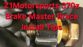 Thumbnail: Z1MOTORSPORTS 370z Brake Master Brace Install & Tips