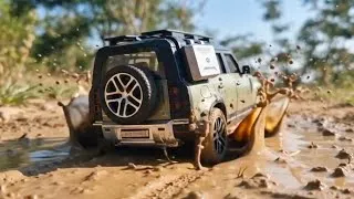 Thumbnail: Realistic 1:24 Scale Model Of Land Rover Defender Performing Extreme 4x4 Offroading | Auto Legends