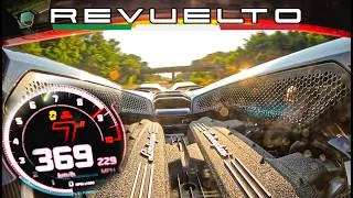 Thumbnail: ENGINE & ACTIVE AERO VIEW of a LAMBORGHINI REVUELTO at TOP SPEED