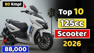 Thumbnail: Top 10 Best 125cc Scooters in India 2026 | Best Mileage & Performance Scooters! 🛵
