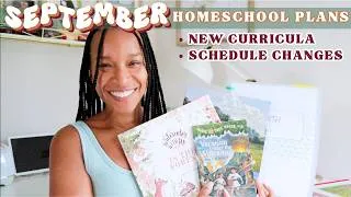 Thumbnail: SEPTEMBER HOMESCHOOL PLANS | CURRICULUM & SCHEDULE CHANGES | KINDERGARTEN + 3RD GRADE