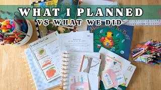 Thumbnail: WHAT I PLANNED VS WHAT WE GOT DONE | AUGUST 20 | KINDERGARTEN & THIRD GRADE