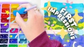 Thumbnail: My First Time Painting with Jelly Gouache | Thoughts & First Impressions 🎨