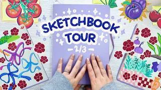 Thumbnail: Sketchbook Tour #2 🌷 flipping through my colorful sketchbook pages