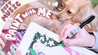 Thumbnail: 🌷 No Talking Just Painting | Lo-fi Paint with Me
