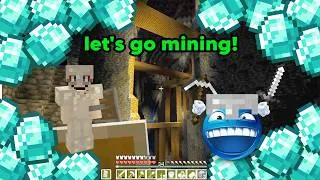 Thumbnail: MIDNIGHT MINECRAFT MINING!!!