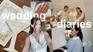Thumbnail: Wedding Diaries 🕊️ bridal makeup trial, ring unboxing, veils + our invitations!!