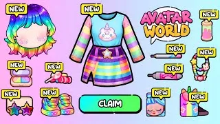 Thumbnail: New! Unlock the cute rainbow outfit 🌈 Avatar World