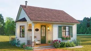 Thumbnail: STUNNING 455 Sq Ft Small House | Cozy & Beautiful One Level Living