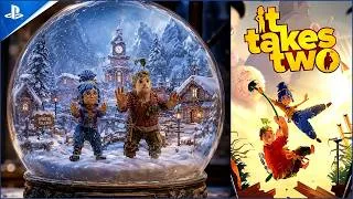 Thumbnail: It Takes Two Winter Village Walkthrough PS5 4K UHD. Snow Globe Chapter. (No Commentary)
