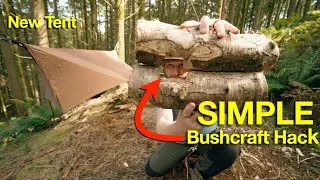 Thumbnail: Why I Cut This Shape Into a Log (Bushcraft Camping Hack)