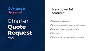Thumbnail: Private Jet Quotes Request in Seconds