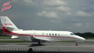 Thumbnail: Cardinal Glass's Citation Latitude Departing KPDK