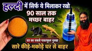 Thumbnail: हल्दी में बस ये 1 चीज मिलाकर रख दो, मच्छर और सारे कीड़े-मकोड़े घर से बाहर! 😱